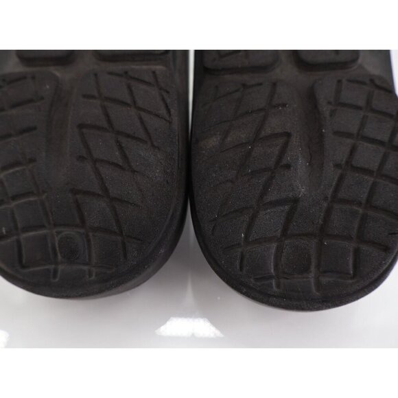 Oofos Men\'s OOahh Sandal Size 11 Recovery Sport Slide Stress Relief Black Rubber